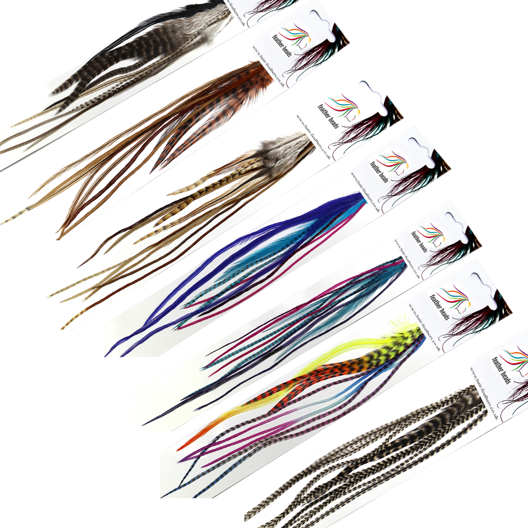 Loose Hair Feather Extensions Pack (10 Feathers)