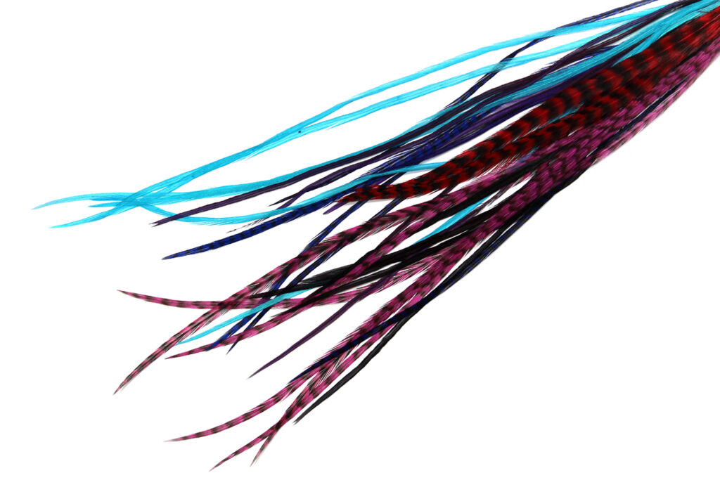 XL Packs 30 Feathers Aqua Blue Mix 1