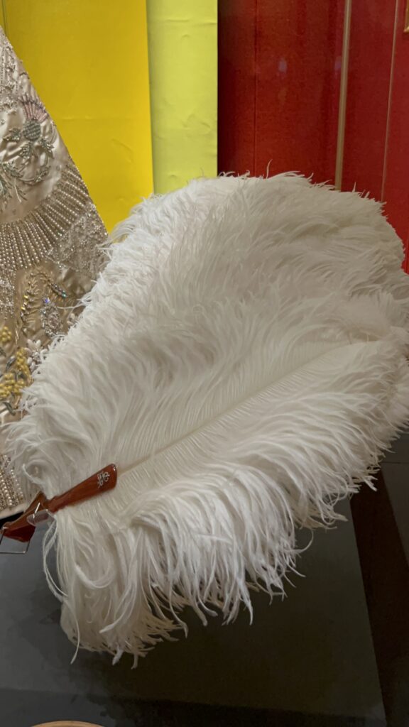 Queen Elizabeth II's Coronation Fan (1953) at Queen Elizabeth II: In Her Style Exhibition at the King's Gallery, Buckingham Palace
